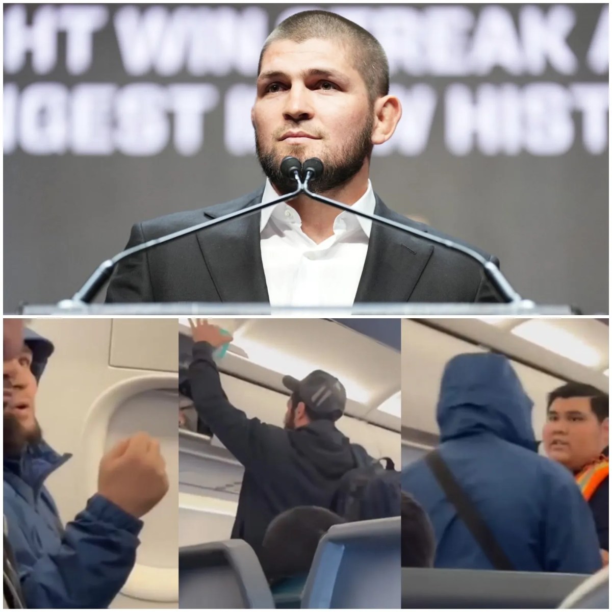 Khabib kicked off plane